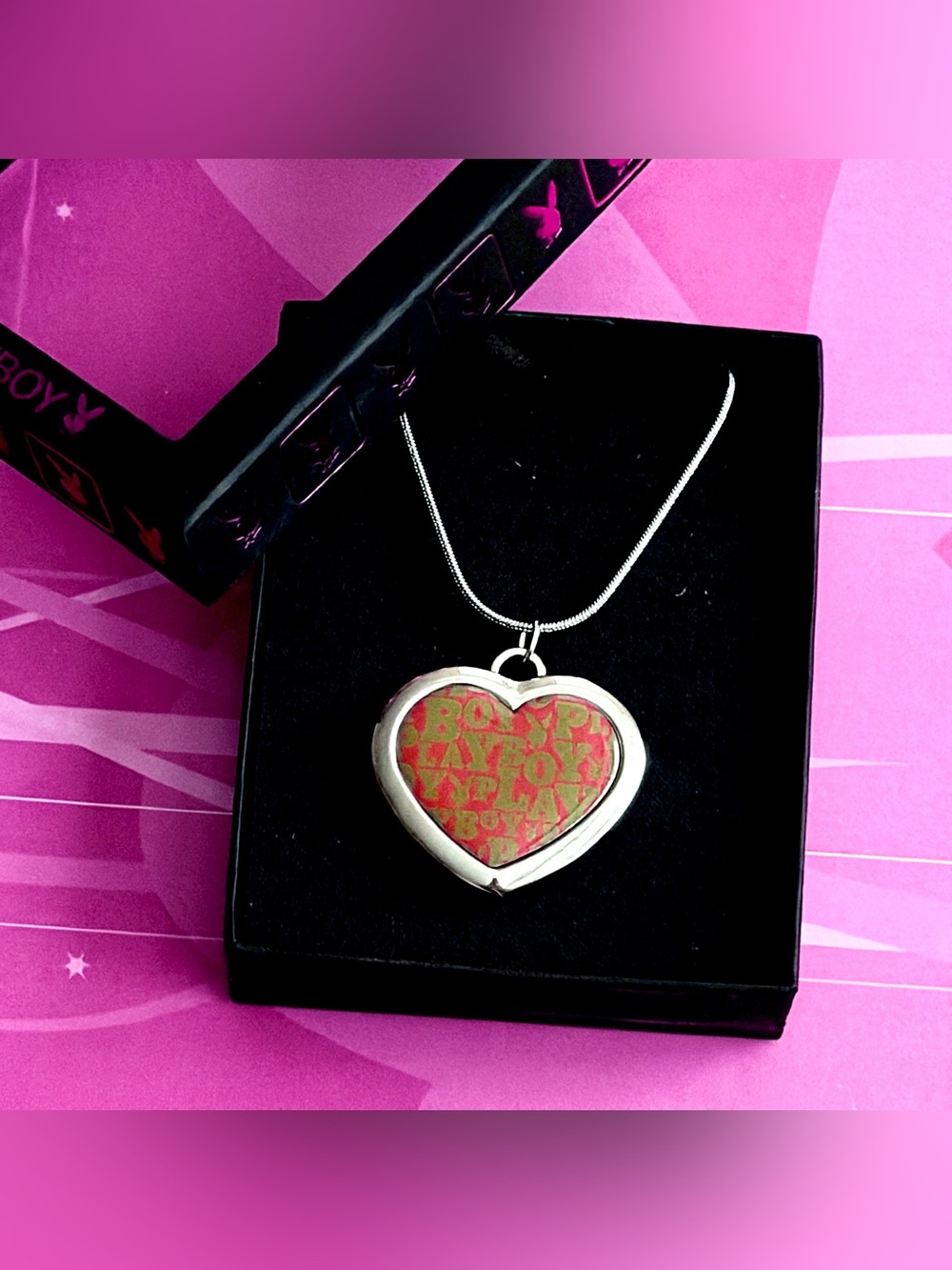 Playboy Y2K monogram necklace NWT
